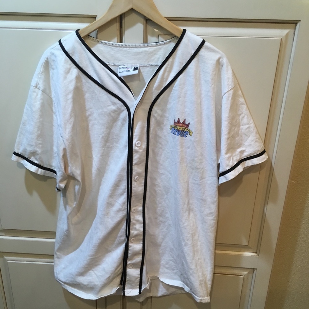 Vintage 00s baseball jersey concert shirt L